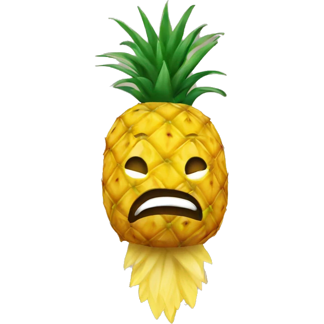 Upside down pineapple emoji