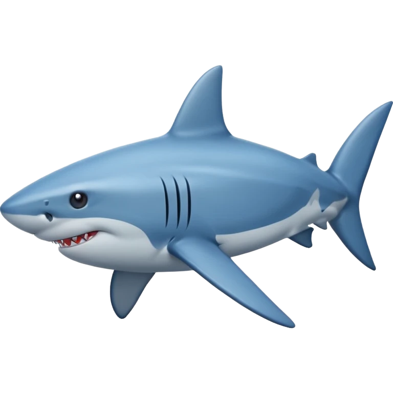 Shark hype blue emoji