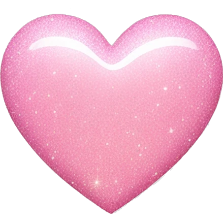 Light pink heart with sparkle  emoji