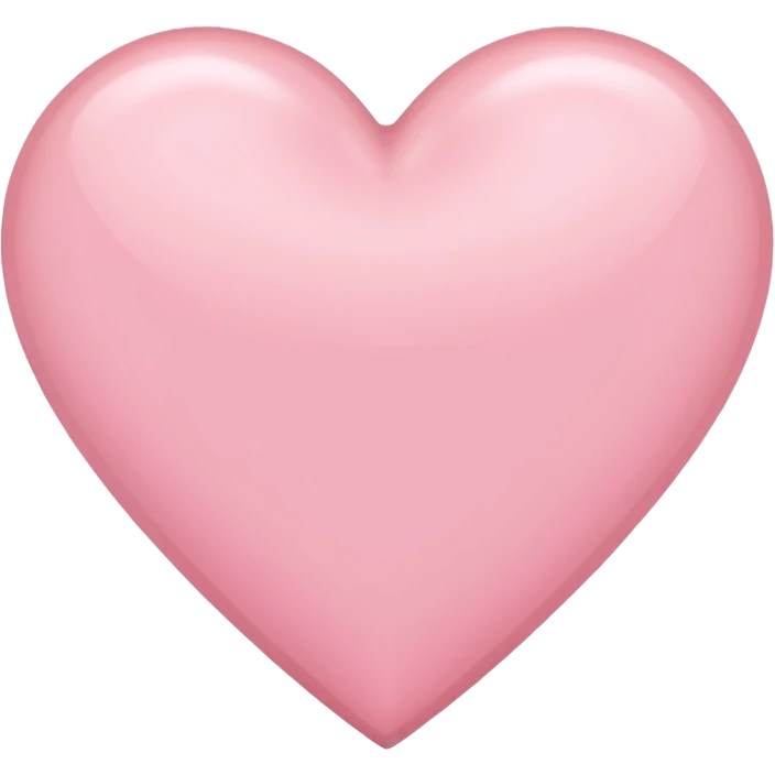 Light pink heart emoji
