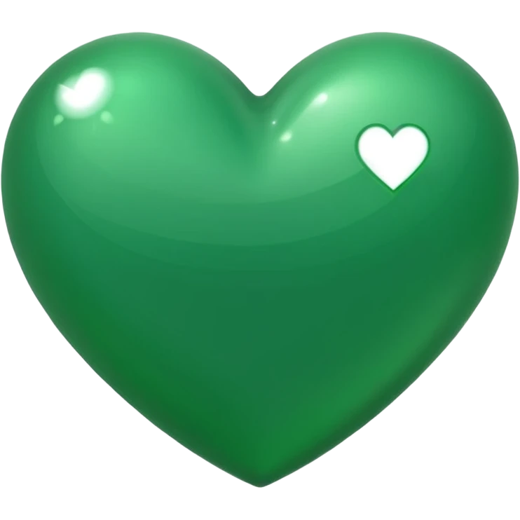 초록색 하트 emoji