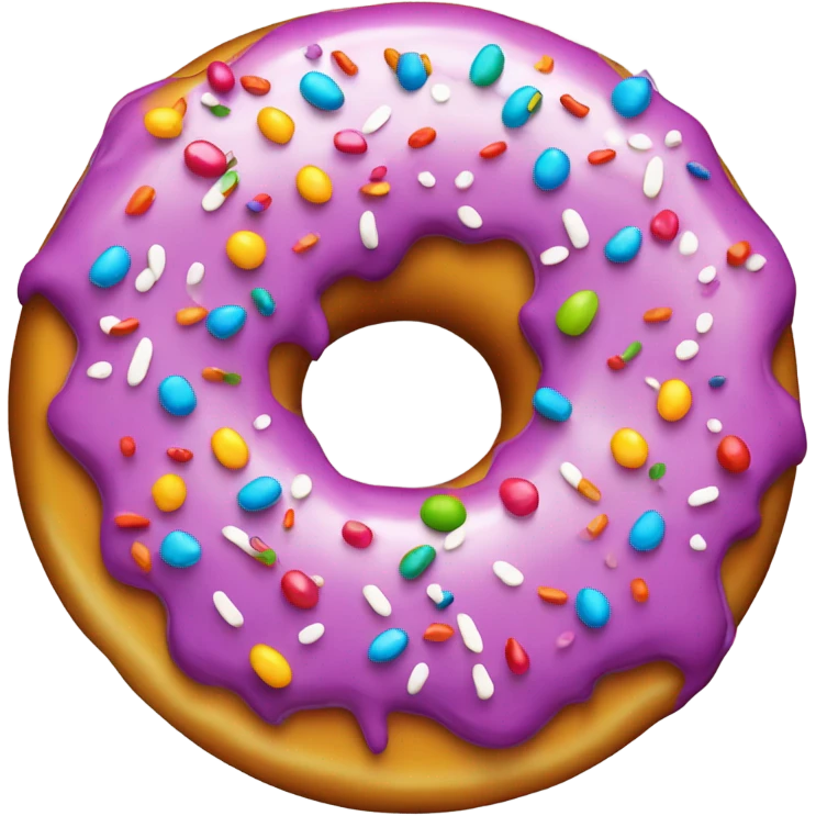 Sprinkle donut emoji