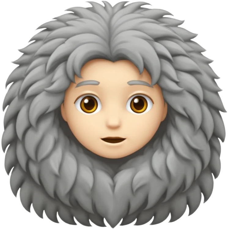 Сделай смайлик мальчика с fluffy hair и oversize одеждой  emoji