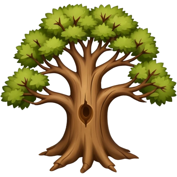 Tree with 2 branches  emoji