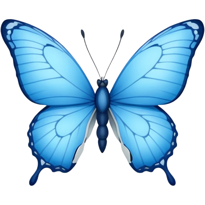 I want butterfly blue with broken wing emoji