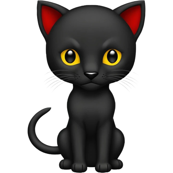 Pantera negra cuerpo pequeña tipo whatsapp silueta emoji