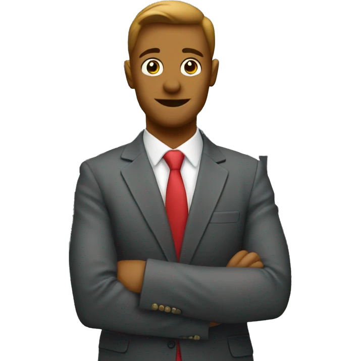 Real estate agent in front of a house with for sale sign  emoji