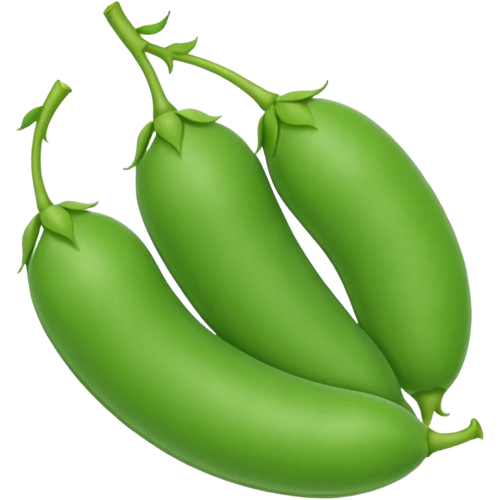 three peas emoji