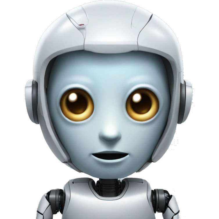Sentient robot, AGI, A.I., all knowing being, artificial intelligence emoji