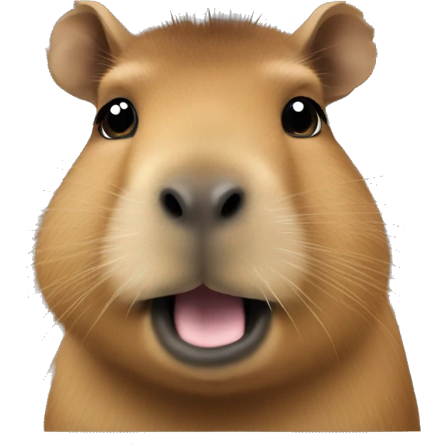 capybara jawline extra big emoji
