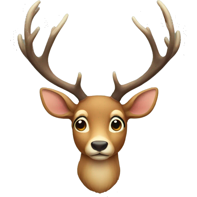 Deer with big antlers  emoji