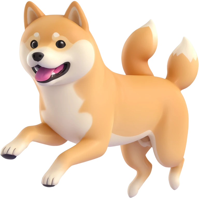 shiba inu running emoji