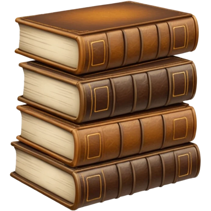 Vintage Book Stack emoji