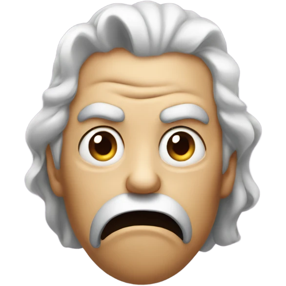 Evil face doing shh emoji