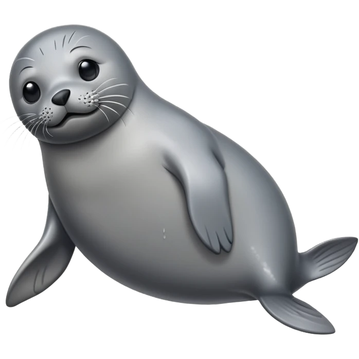 seal slapping its belly emoji