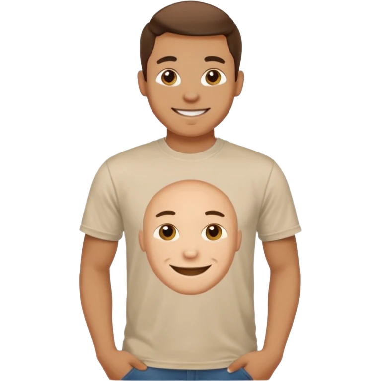 guy with "good qa" text on tshirt emoji