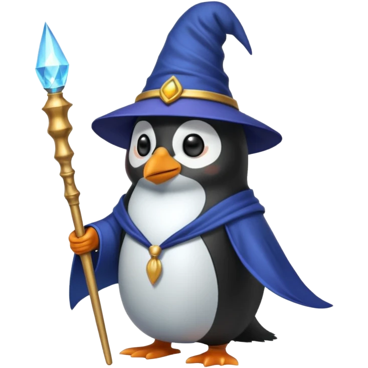 Penguin Wizard emoji
