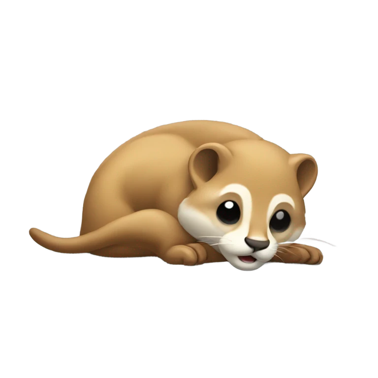 weasel passed out emoji