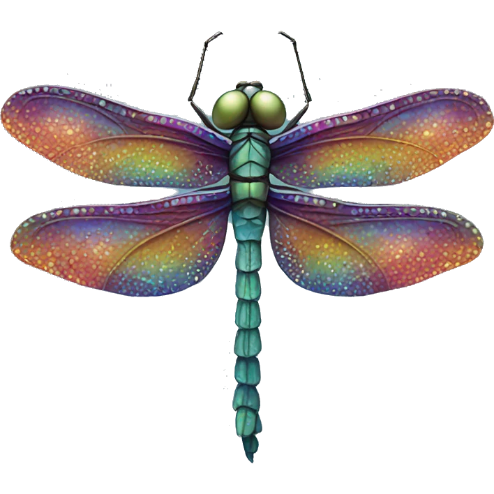 Psychedelic and hippie dragonfly  emoji