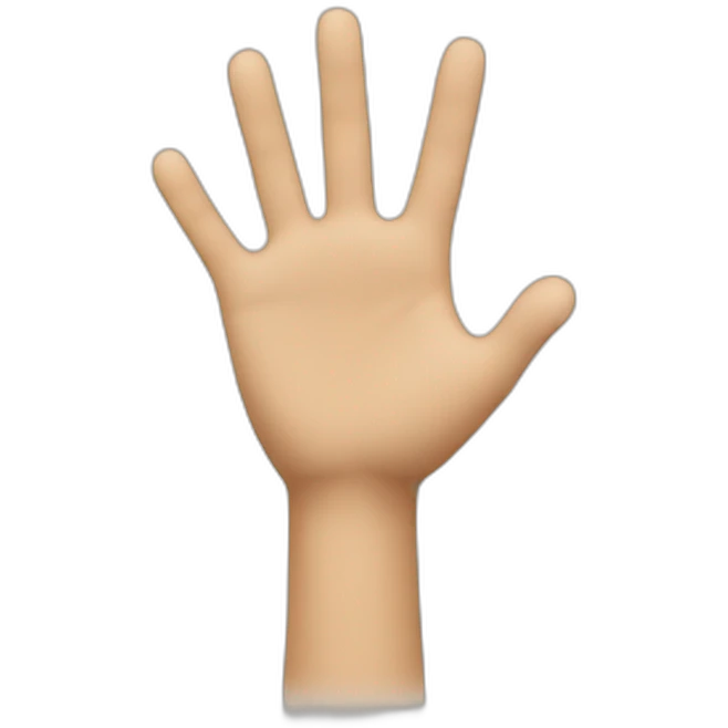 raise hand emoji