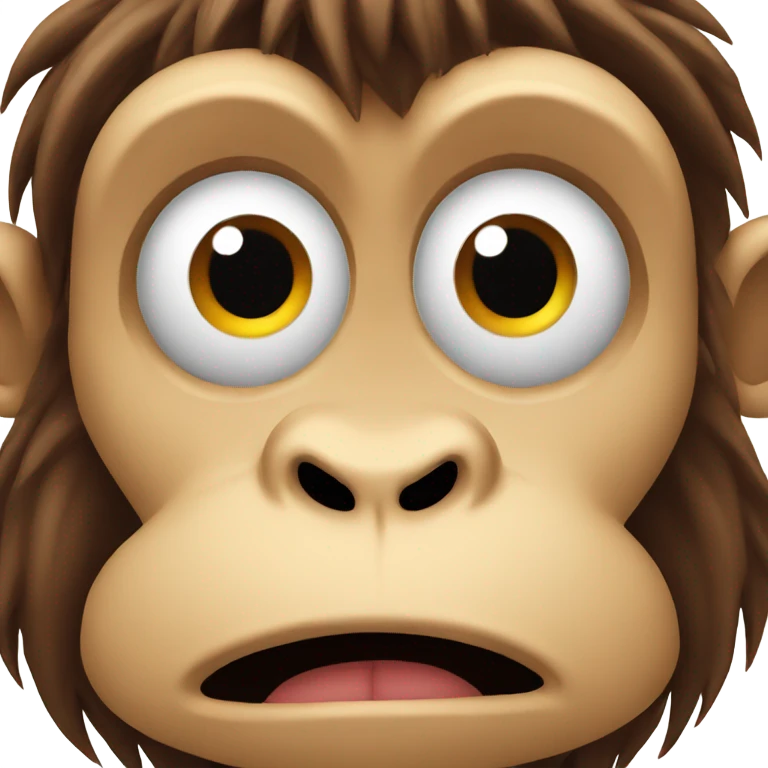 Nervous monkey  emoji