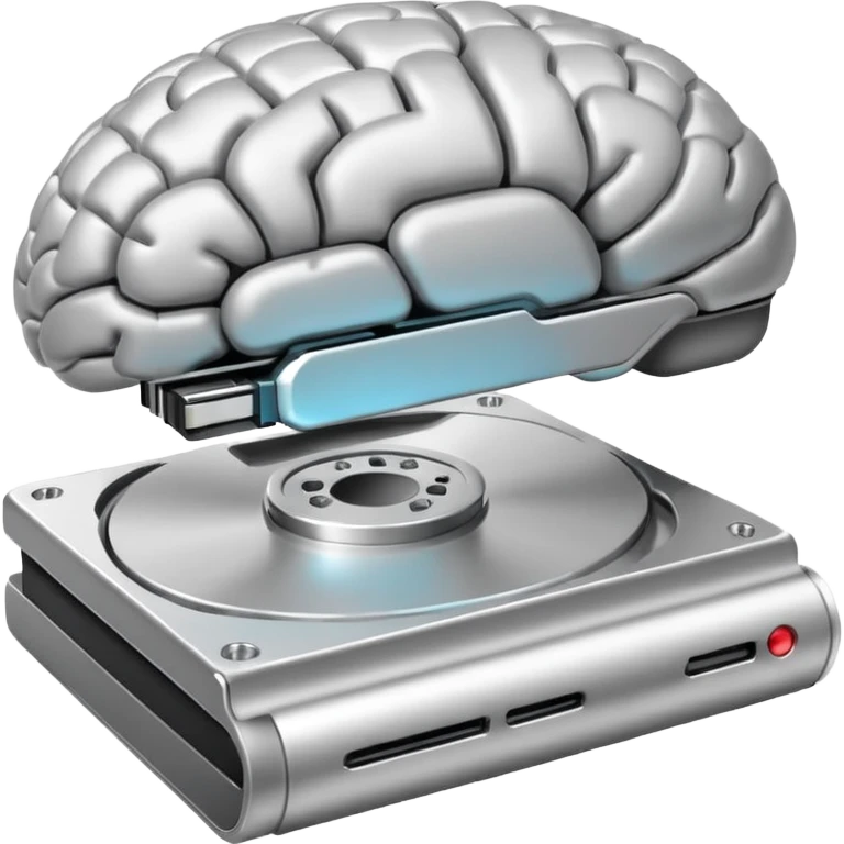 brain like an external hard drive emoji