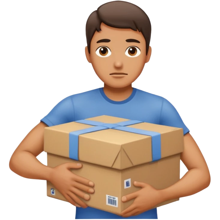 cargando cajas emoji