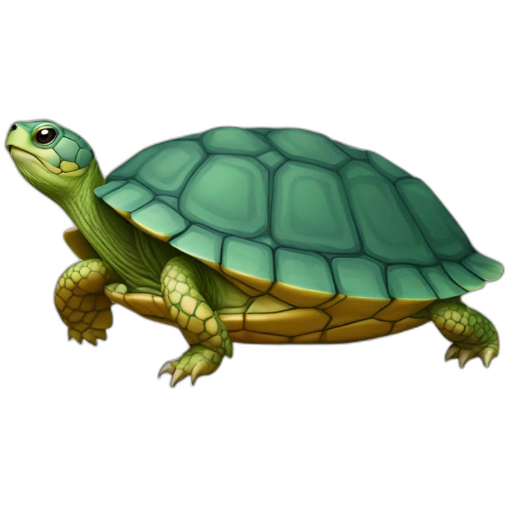 Tortue sur oiseau emoji