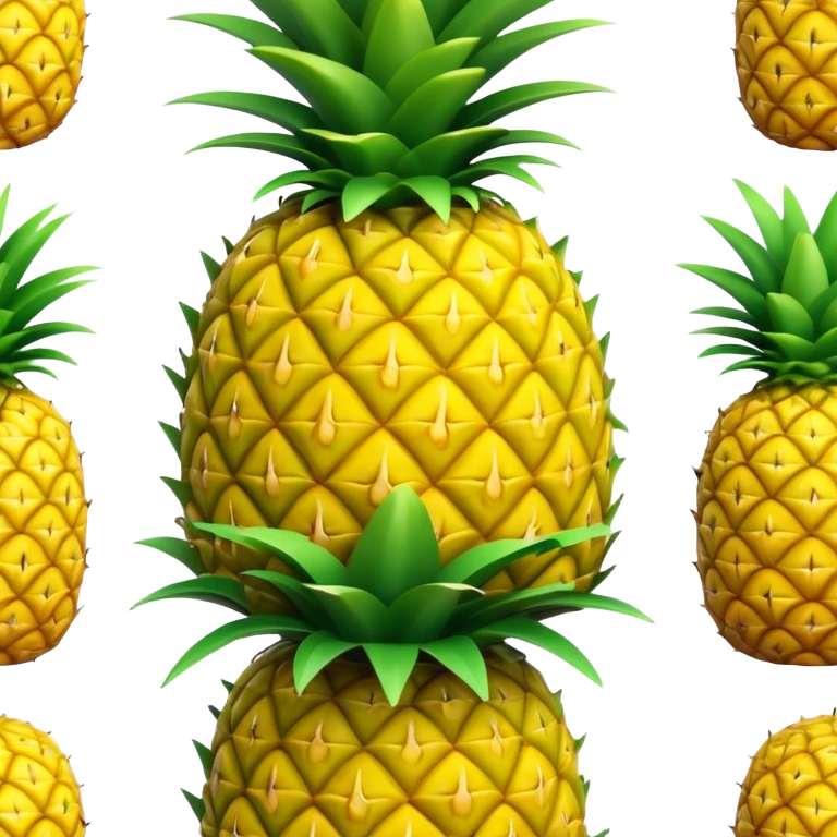 A corner pineapple emoji