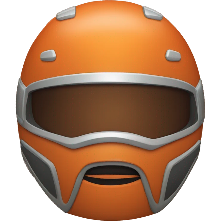 orange motorycle helmet emoji