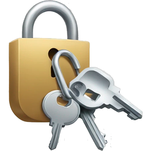 lock and key  emoji