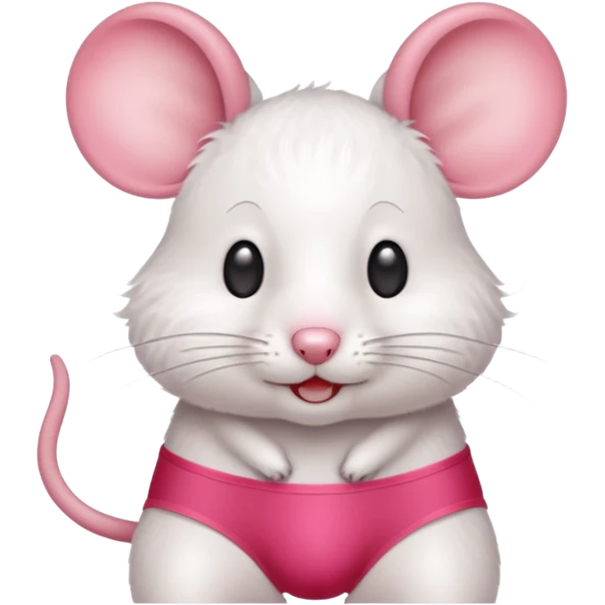 Mouse 🐰 with underwear 🩲 emoji