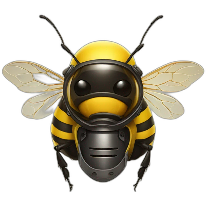 bee in helmet  emoji