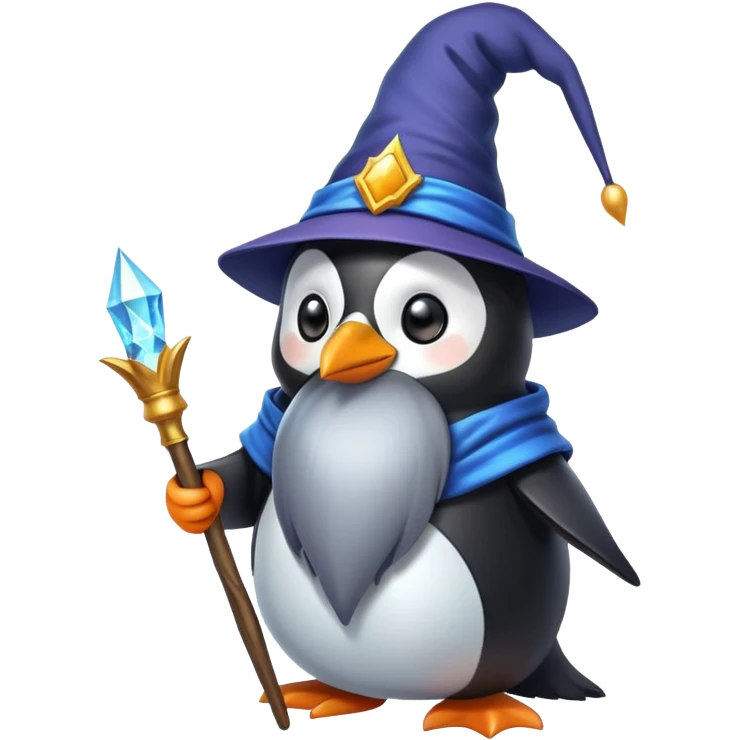 Penguin Wizard emoji