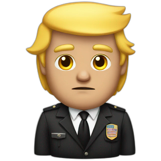 donald-trump-arrested emoji