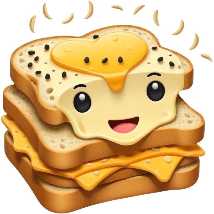 Cute shit sandwich emoji
