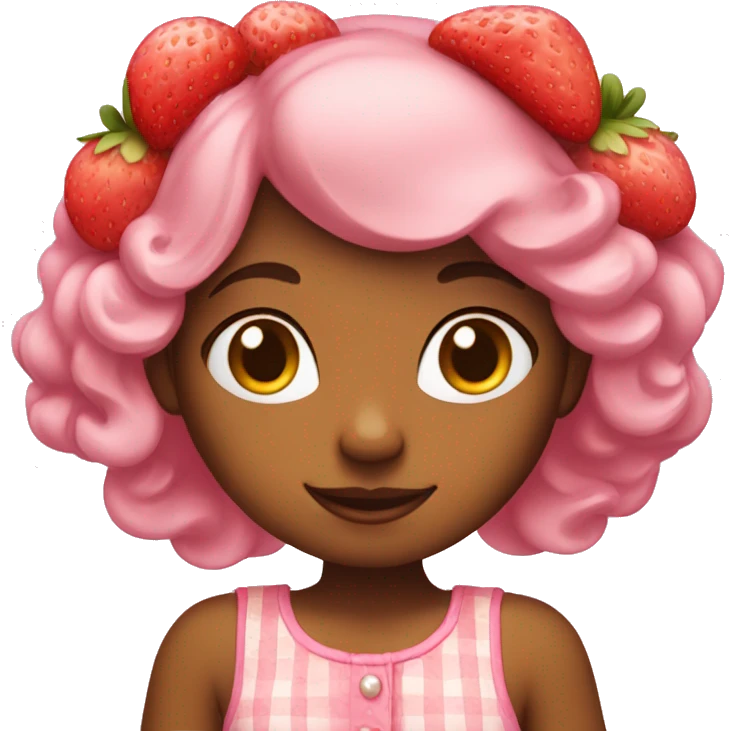 Strawberry shortcake girl emoji