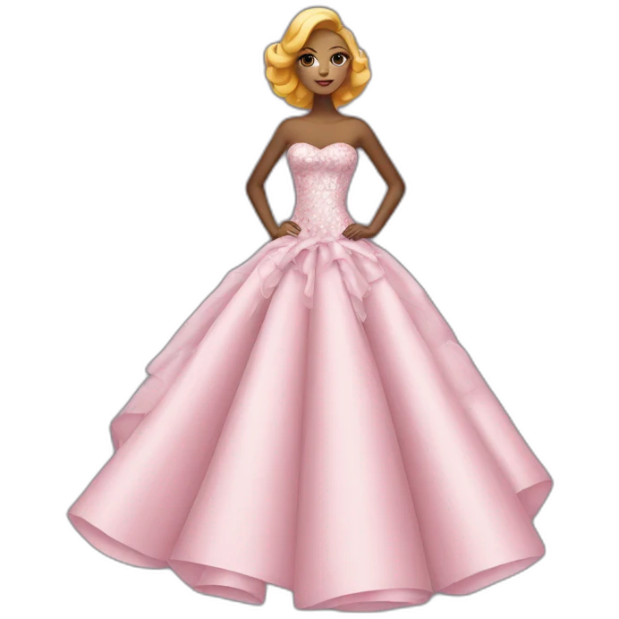 high couture dress emoji