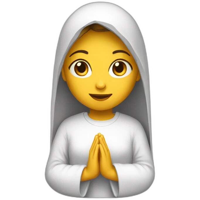 Virgin：prayer emoji