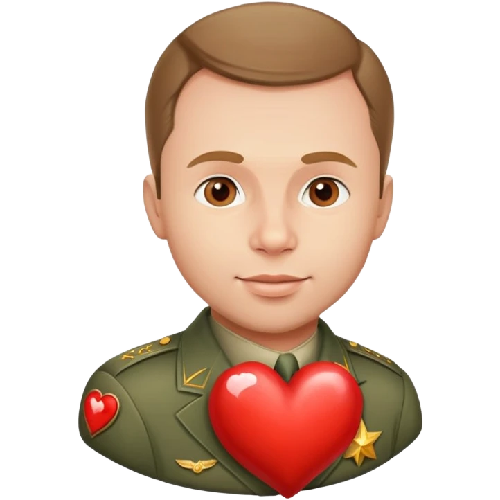 Юрий Гагарин, показывает сердечко  emoji