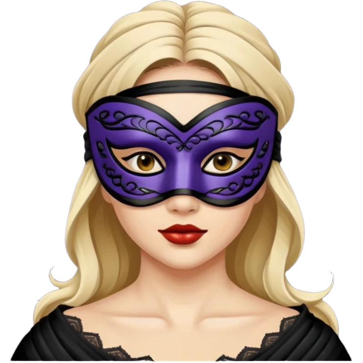 blindfolded masked woman emoji