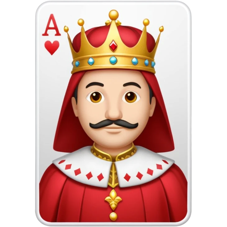 Solitaire card king emoji