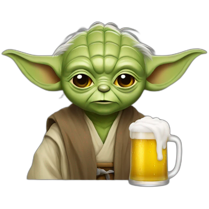 Yoda beer emoji