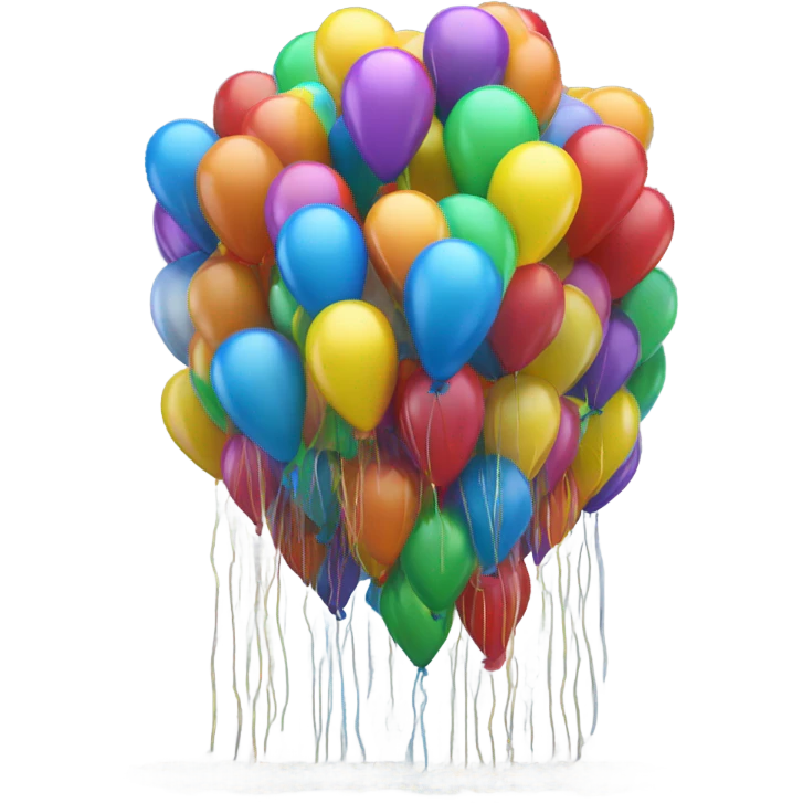 Balloons waterfall  emoji
