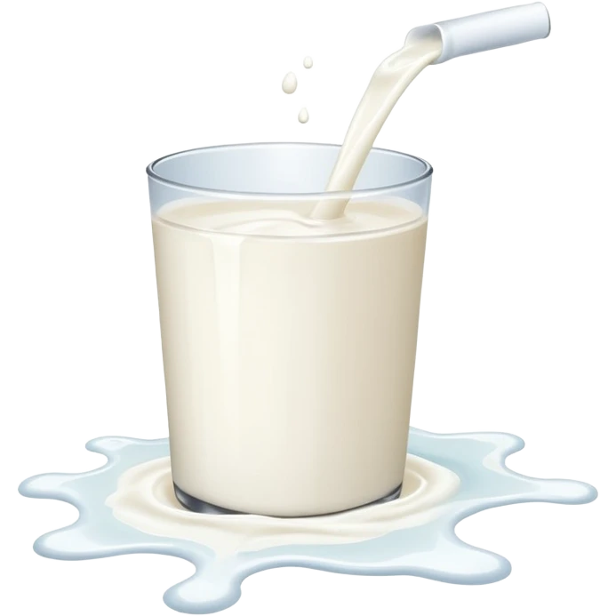 A splash of milk on the floor emoji
