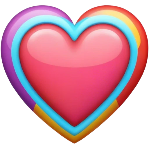 Cœur multicolore  emoji