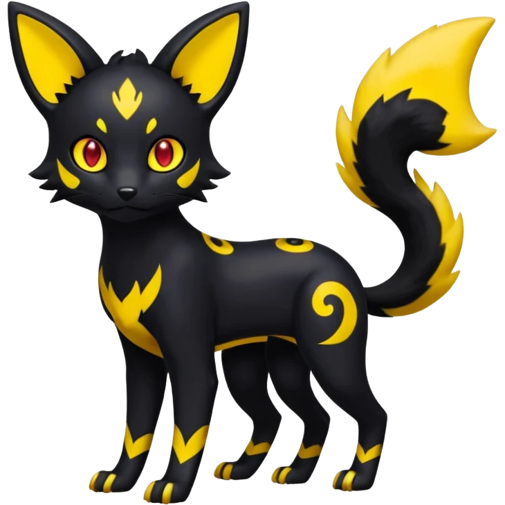 Liepard-Umbreon-Litten-Sprigatito-Pokémon-fusion-creature (full body) emoji