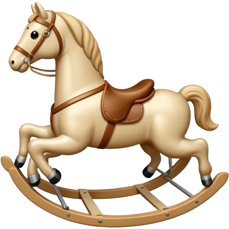 beige Rocking Horse emoji