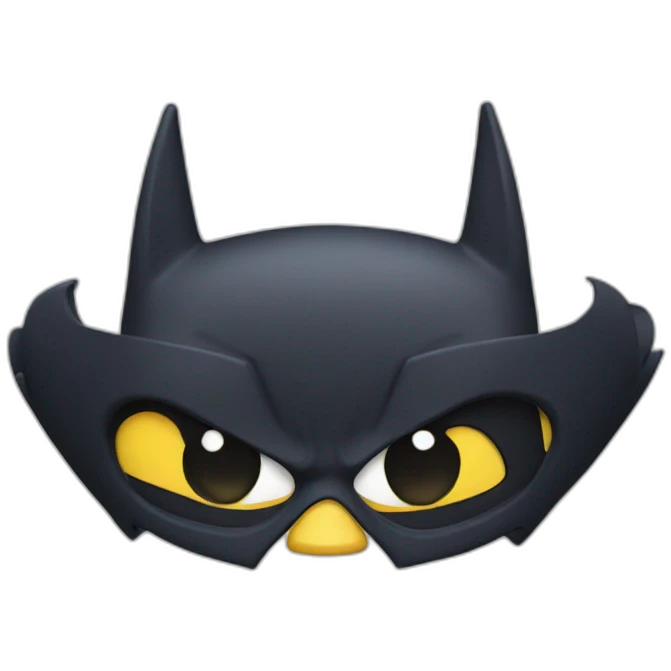 Cartoon batman emoji