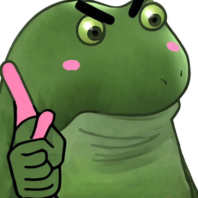 Pink middle finger emoji